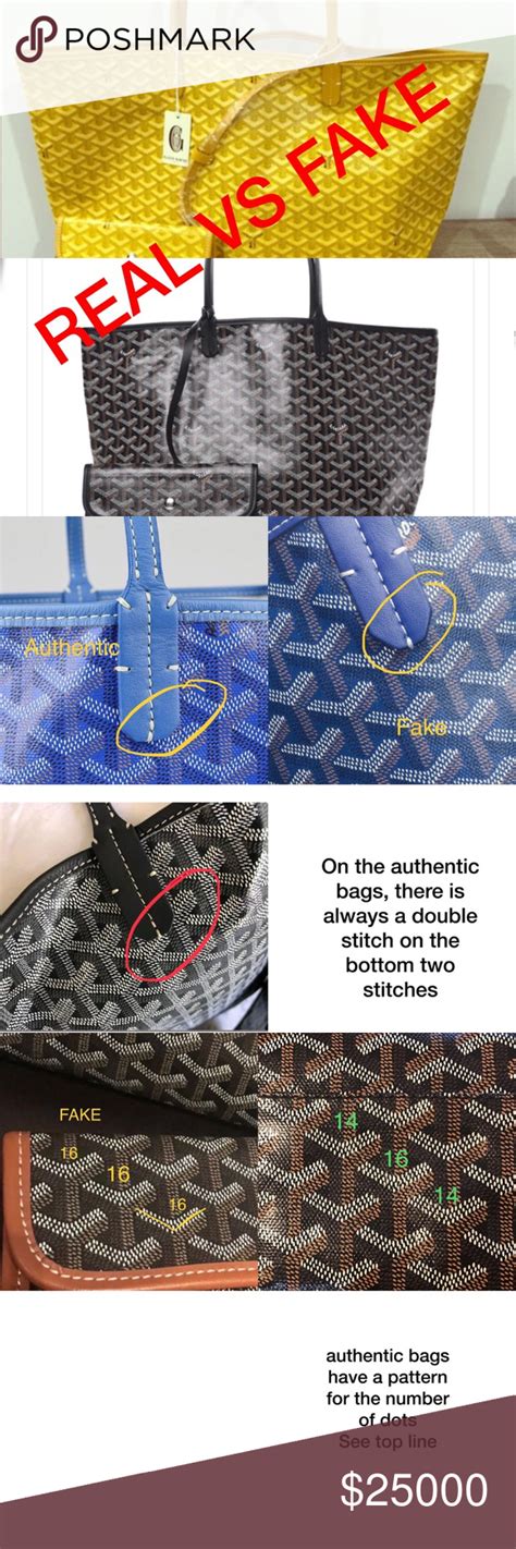 real vs fake goyard|authentic goyard st louis tote.